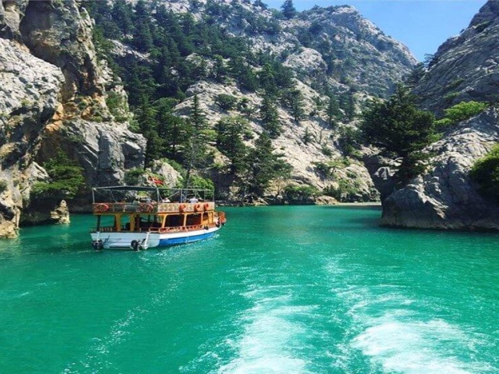 Antalya Green Canyon Boat Trip & Cabrio Bus Safari